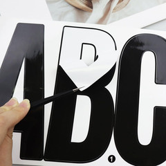 21 Sheets 6 Inch Letter Stickers, Self Adhesive Vinyl Capital Alphabet Punctuati