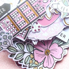 Creative Path 134pcs Paper Diecuts Ephemera Scrapbooking Die Cut Shapes