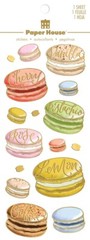 Macarons French Cookie Gold Foil Stickers Planner Supply Crafts Scrapbook