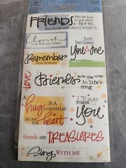 Deja Views Wonderful Words Self Adhesive Word Art Best Friends Acid Free New #3