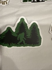 Lot of 10 Assorted Outdoor Bigfoot Sasquatch Yeti Swamp Ape Believe Stickers