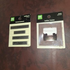 Making Memories Scrapbook Embellishments Lot of 8 Packs Woven Labels Wire Words
