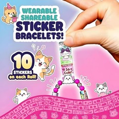 Creative Sticki Rolls Bracelet Kit, DIY Sticker Craft for Kids, Craft Stickers