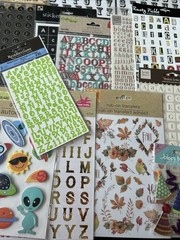 Lot Of Alphabet Letter Stickers Large Lot Crafter’s Square Fiskars Nostalgiques