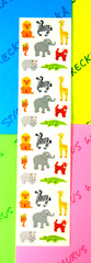 Safari Animals Sandylion Stickers Sheet