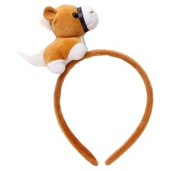 Plush Horse Headbands Festival Theme Event Hairband for Parent Kids Activity