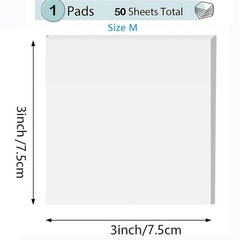 Transparent Square Self-Adhesive Strips, Memo Pads fit for Diaries Reading Notes