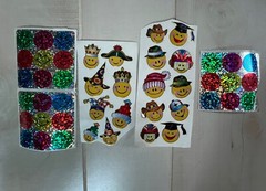 Vintage Medibadge Doctors Office Reward Sticker Smile Sparkles Smiley Face +