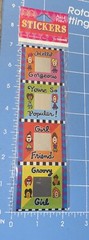 2 Grrrls Girls Power Scrapbook Stickers Mirror Groovy Girls, Hello Gorgeous NIP