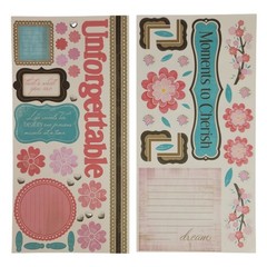 Close to My Heart Reflections Stickease X7106C Unforgettable Cherish Flowers NEW