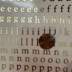 Mrs. Grossman’s Large Stickers Gold Alphabet Lower Case