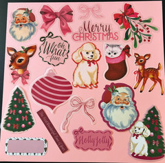 RECOLLECTIONS HOLLY JOLLY DIE CUT SHAPES EPHEMERA 40 PC CHRISTMAS 2025 ~ NEW