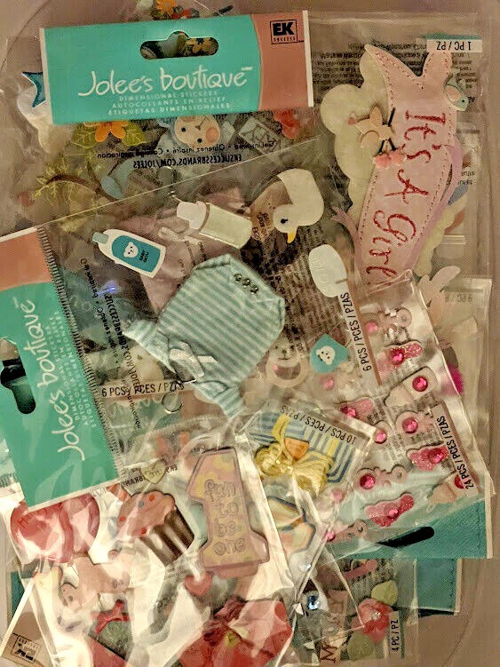 Jolee’s Boutique Baby Boy Girl Shower Themed Dimensional Stickers YOU PICK – NEW