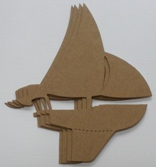 {3} *SAILBOAT* Sail Boat Embellishment Raw Bare Unfinished Chipboard Die Cuts