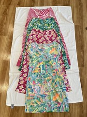 Mixed Lot of Lilly Pulitzer Barbara Gerwit Fabric Cloth Material Upcycle Crafts