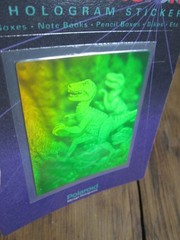 NEW Vintage Polaroid Sticker Dinosaur 1993 Future Vision 3-D Mirage Hologram USA