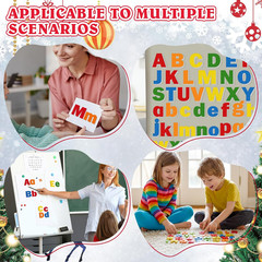 310 Pieces Felt Letter Stickers with Numbers for Bulletin Board Classroom (Rainb