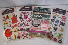 Lot of Scrapbooking Stickers Ek Sucess Making Memories Daisy Hill Soft Spoke
