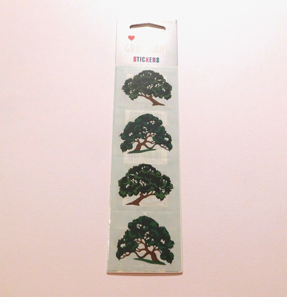 Mrs. Grossman’s Lot 2 Strips Brand New in Package Whisper Oak Tree Stickers
