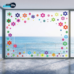 12 Sheets Daisy Stickers 96 Pcs Retro Hippie Flower Car Decals Self Adhesive