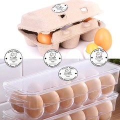 Farm Fresh Eggs Stickers 500 Pcs Farm Fresh Eggs Carton Labels Per Roll – 1.5…