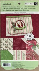 K&COMPANY die-cut card making pad 18 CARDS 5 ½ x 9 NEW