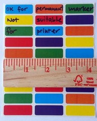 Colored Coding Labels Rectangular 1.375 inch by 0.5 Inch – Assorted Colors