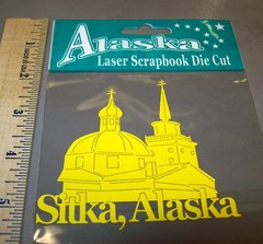 Sitka Alaska Laser Scrapbook Die Cut Acid Free – Russian Church New in Package