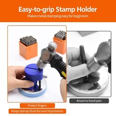 64pcs Metal Stamping Kit, 3mm Number and Letter Stamp Set, Include Artistic F…