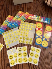Happy Smiley Face Rainbow Stickers Car Window Cling Street Graphics