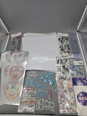 Scrapbooking Lot 42 Page Refills New Stickers, Jewels, And Others