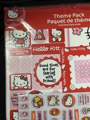 SandyLion Hello Kitty Scrapbook Theme Pack Vintage Stickers Paper Embellishments