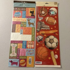 Embossed, Die-Cut & Pillow Stickers Lot Of 16 – 300+ Pieces Assorted Themes New