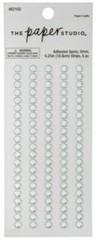 Bling Clear Silver Adhesive Gems Rhinestones Paper Studio Stickers Strips