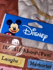 DISNEY MICKEY MOUSE RIBBON STICKERS EK Success Disneyland World Cruise scrapbook