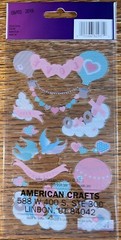 Sticko Love Birds Hearts XOXO Kiss Hot Air Balloons Valentines Wedding Stickers
