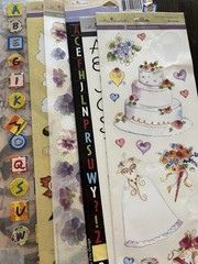Miss Elizabeth’s 2 Sided Stickers Lot Scrapbooking Sheets Large Lot Sticker