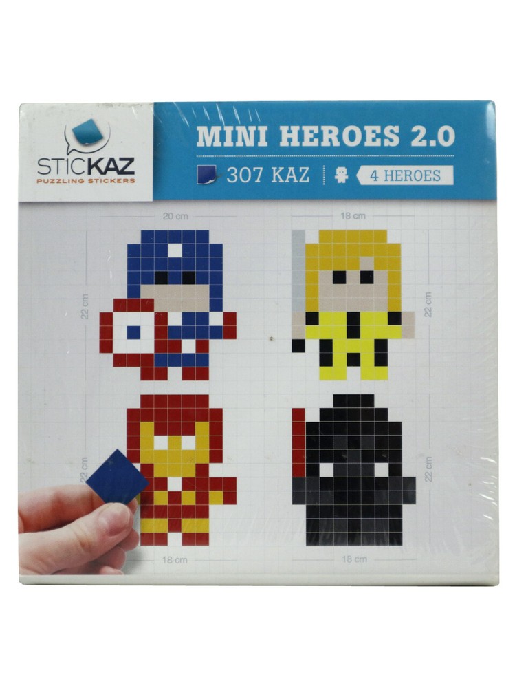 Marvel Stickaz Mini Heroes 2.0 Pixel Kaz New In Box Sealed