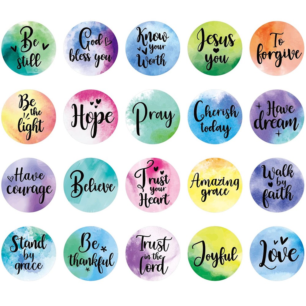 480 Pcs Christian Stickers for Kids Jesus Bible Verse Stickers Religious Inspira