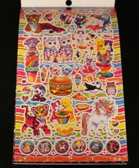 Lisa Frank – Sticker Book – Over 600 Stickers – 5 Sheets – Official Lisa Frank