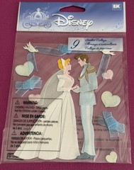 Set Of 2 Disney EK Success Cinderella Wedding Scrapbook Stickers