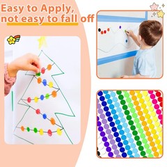 4500 Pcs Small Colored Dot Stickers 1/4 inch – Round inch, 0.25 Inch