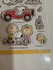 (Set Of 2) Peanuts Snoopy Foil Stickers
