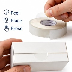Clear Wafer Seals 1.5″ 5000/Roll for Packaging