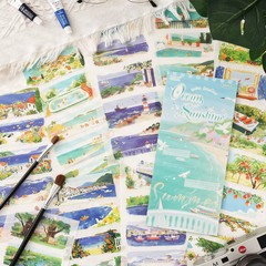 20 Page Four Seasons Landscape Sticker Set for DIY Card Planner Diary Journal