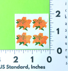Great 7 Pearlescent Tiger Lillies Flowers Sticker Mod