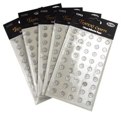 Clear Sugar Self Stick On Gem 10mm 225pc Lot 5 3D Sparkle Scrapbook Gift Bling