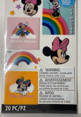 Disney Minnie Mouse Rainbow Stickers EK Success 20PC 8600762 Scrapbook Planner