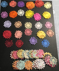 FLOWERS small daisy die cut embellishments 12 Pcs Choose color 1-1/4″ x 1-1/4″