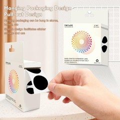 300Pcs 2 Inch Purple Waterproof Colored Dot Removable Circle Color Stickers